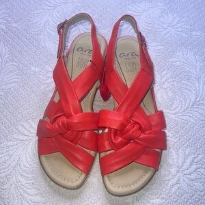 ARA Women WEDGE SANDAL SIZE 3 1/2 Uk and 5 1/2 US